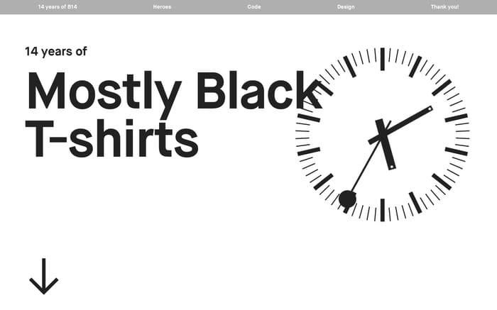 B14 14 Years website preview