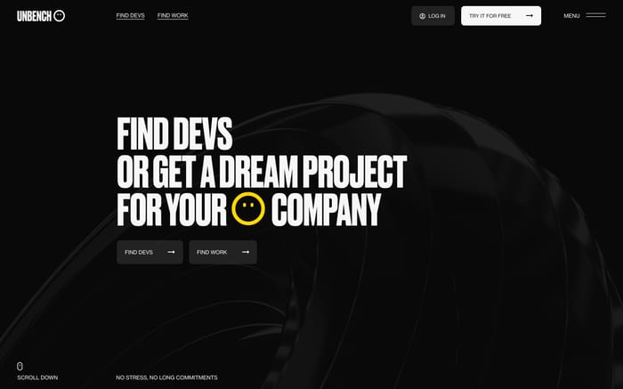 Unbench website preview