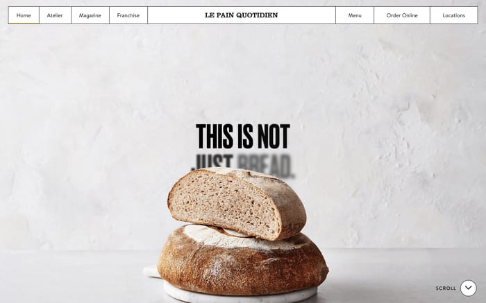 Le pain quotidien website preview