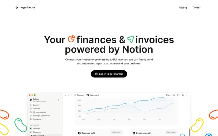 Magic Beans website preview