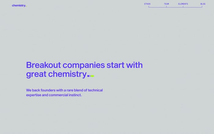 Chemistry website preview