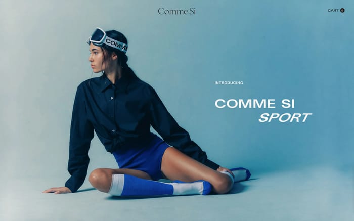 Comme Si website preview