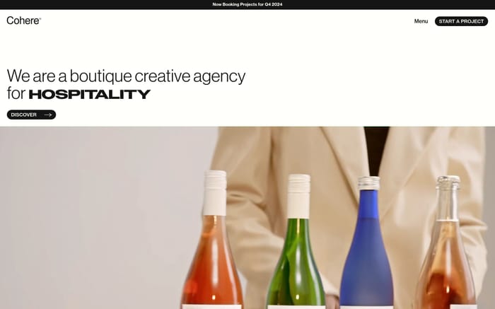 Cohere website preview
