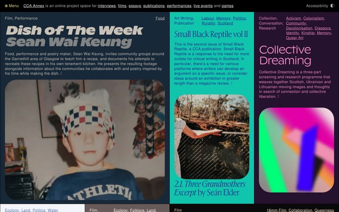CCA Annex website preview