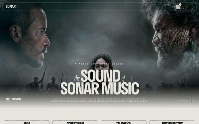 Sonar Music website preview