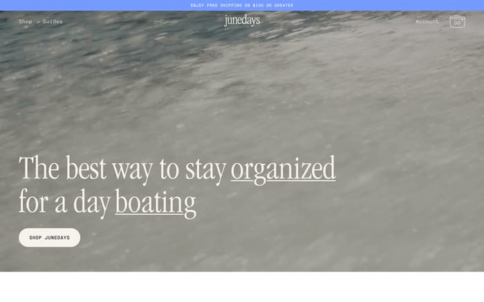 Junedays website preview
