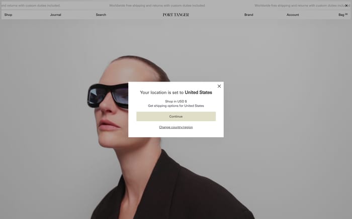 Port Tanger website preview