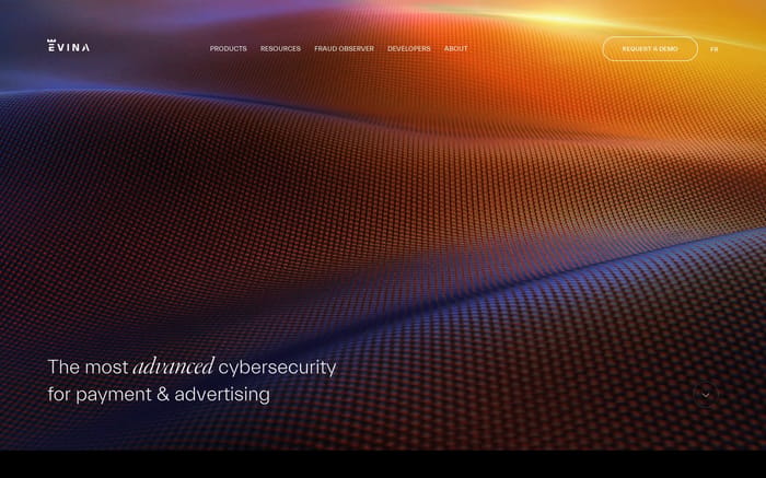 Evina website preview