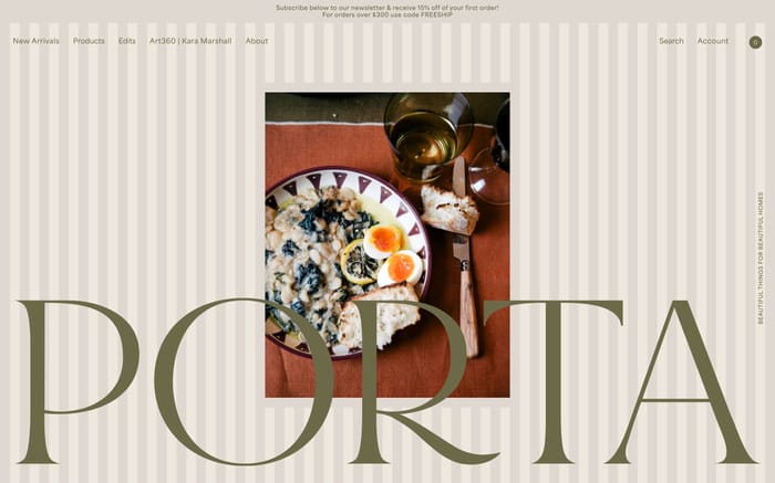 Porta website preview