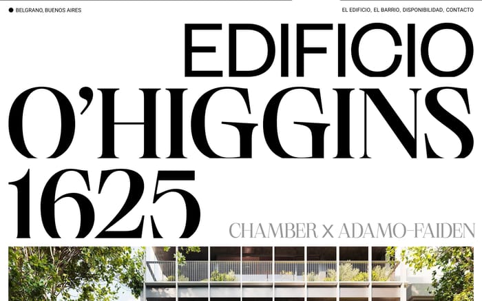 O'Higgins 1625 website preview