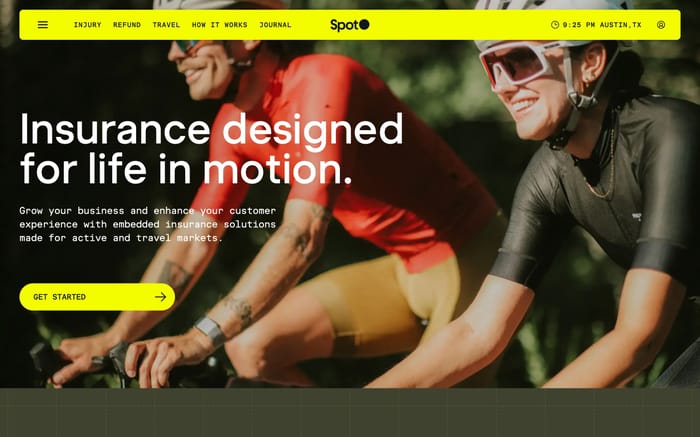 Spot Insurance website preview