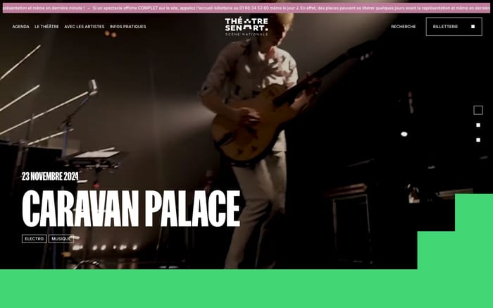 Théâtre-Sénart website preview
