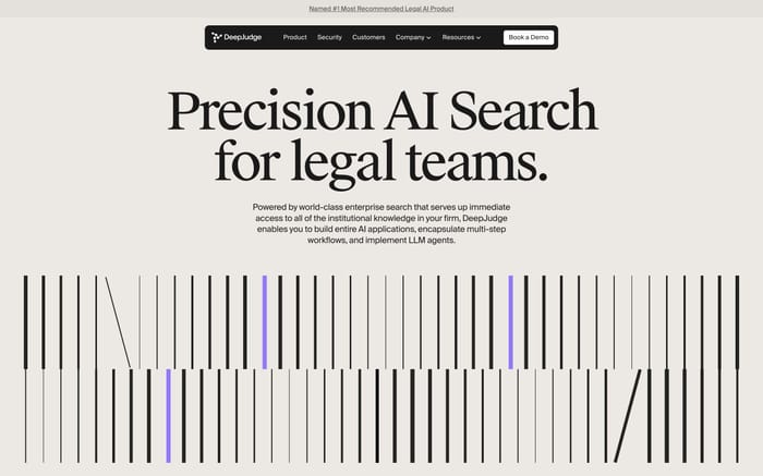 DeepJudge website preview