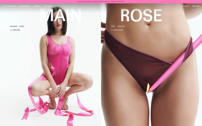 Main Rose website preview
