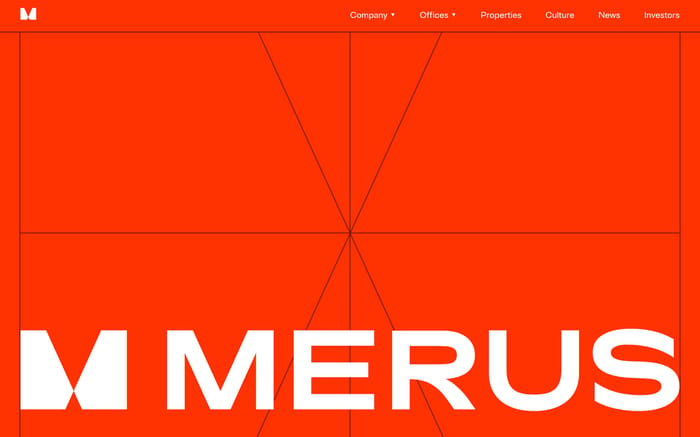 Merus website preview
