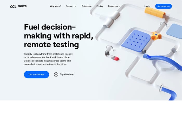 Maze website preview