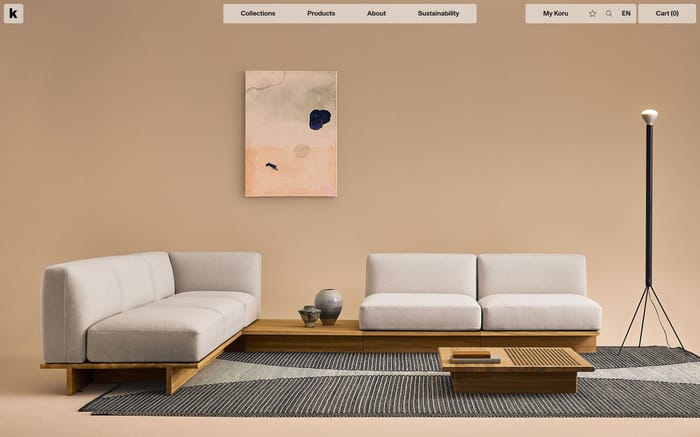 Koru website preview