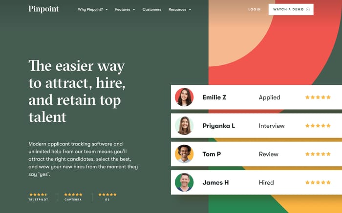 Pinpoint website preview