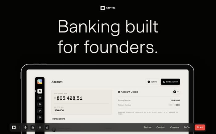 Capital website preview