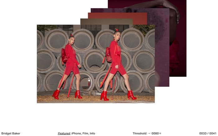 Bridget Baker website preview