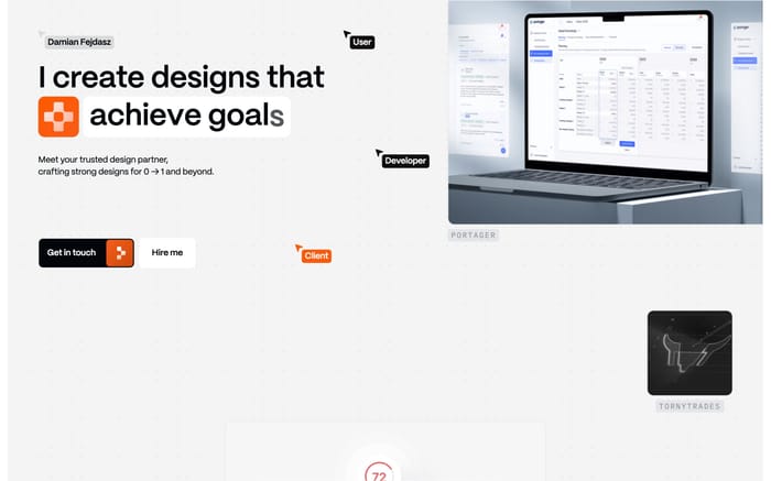 Damian Fejdasz website preview