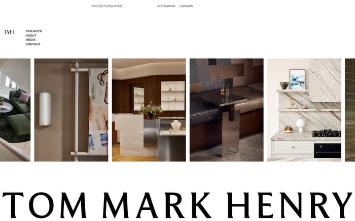 Tom Mark Henry website preview