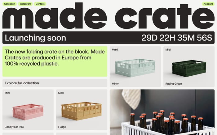 Madecrate website preview