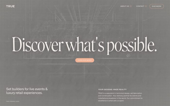 True Staging website preview