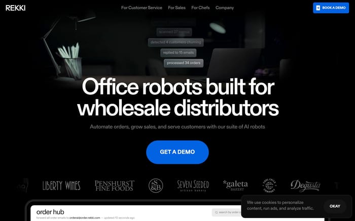 Rekki website preview