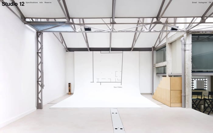 Studio12 website preview