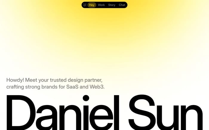 Daniel Sun website preview