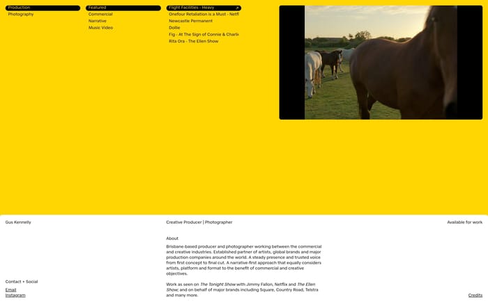 Gus Kennelly website preview