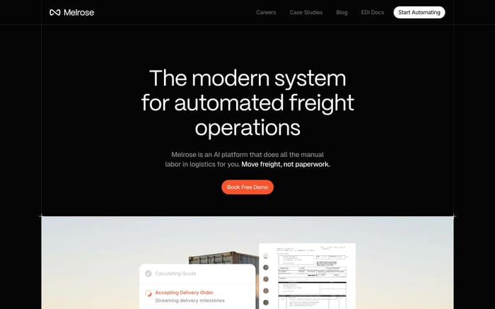 Melrose website preview