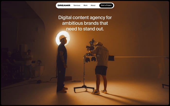Dreamr website preview
