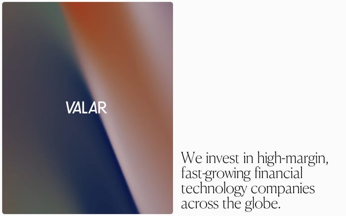 Valar website preview