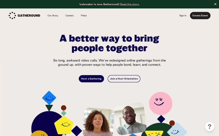 Gatheround website preview