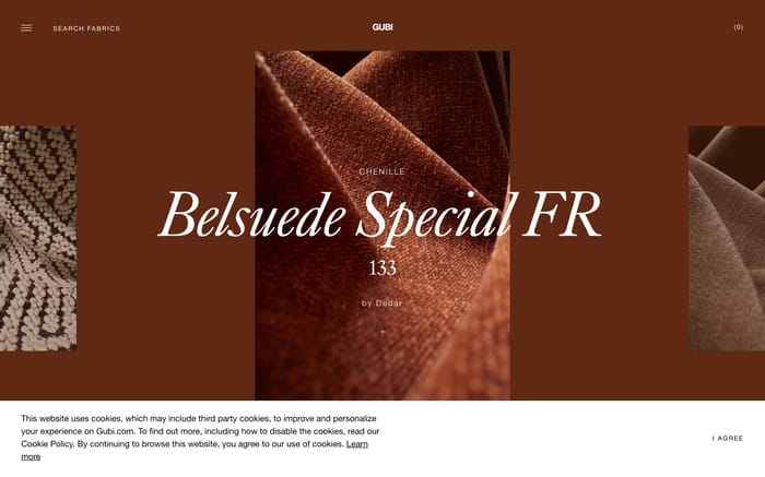 Upholstery website preview
