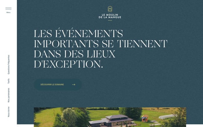 Le moulin de la mangue website preview