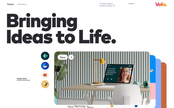 Voila website preview