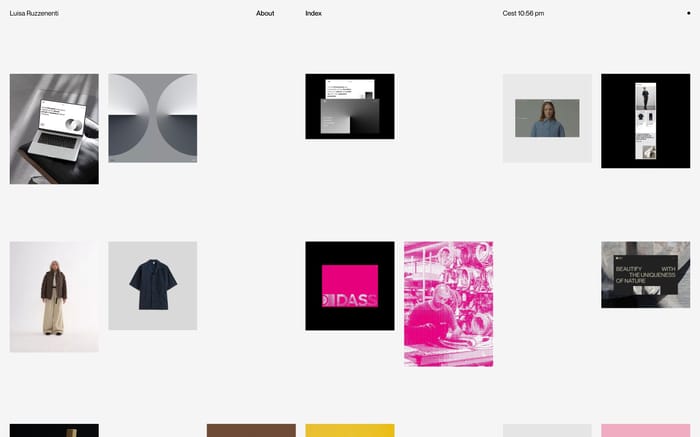 Luisa Ruzzenenti website preview