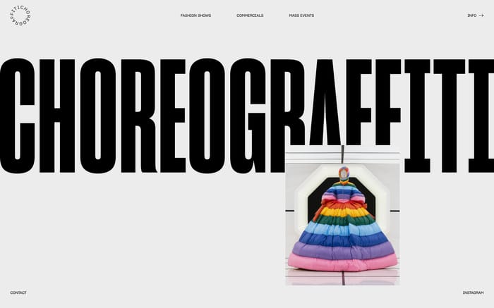 Choreograffiti website preview