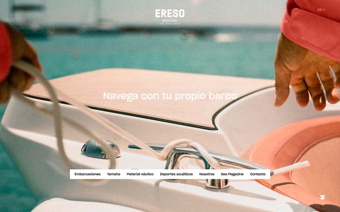 Náutica Ereso website preview