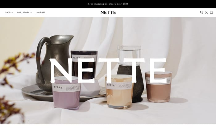 Nette website preview