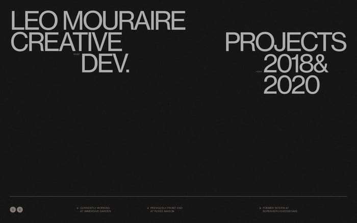 Leo Mouraire website preview