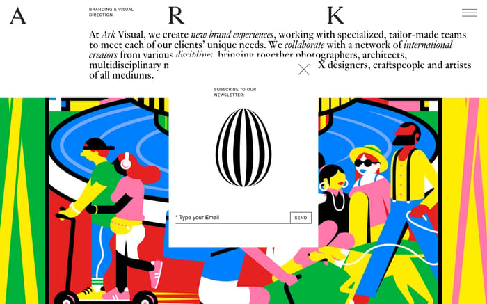ARK Visual website preview