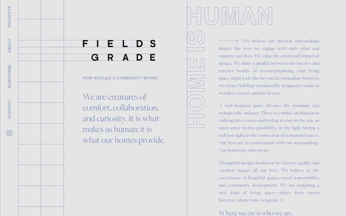 Fields Grade website preview