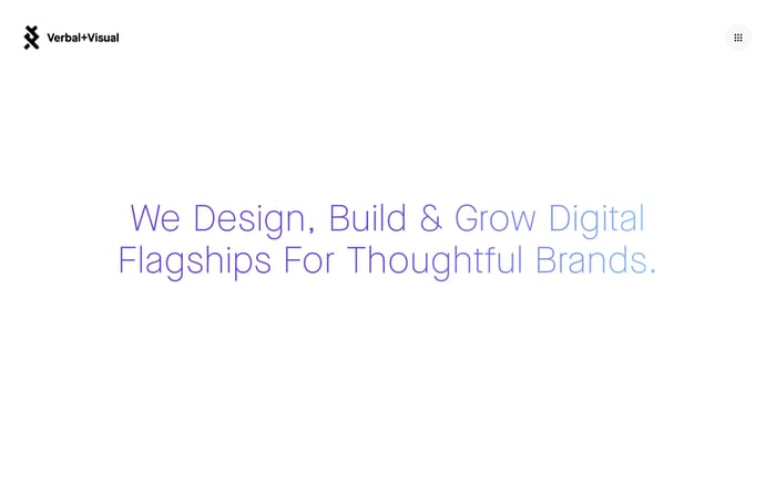 Verbal+Visual website preview