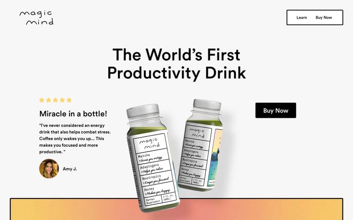 Magic Mind website preview