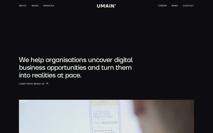 Umain website preview
