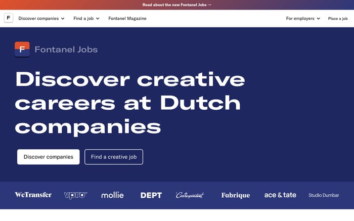 Fontanel Jobs website preview